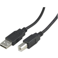 USB 2.0 Typ A-B Ha-Ha 3m Svart